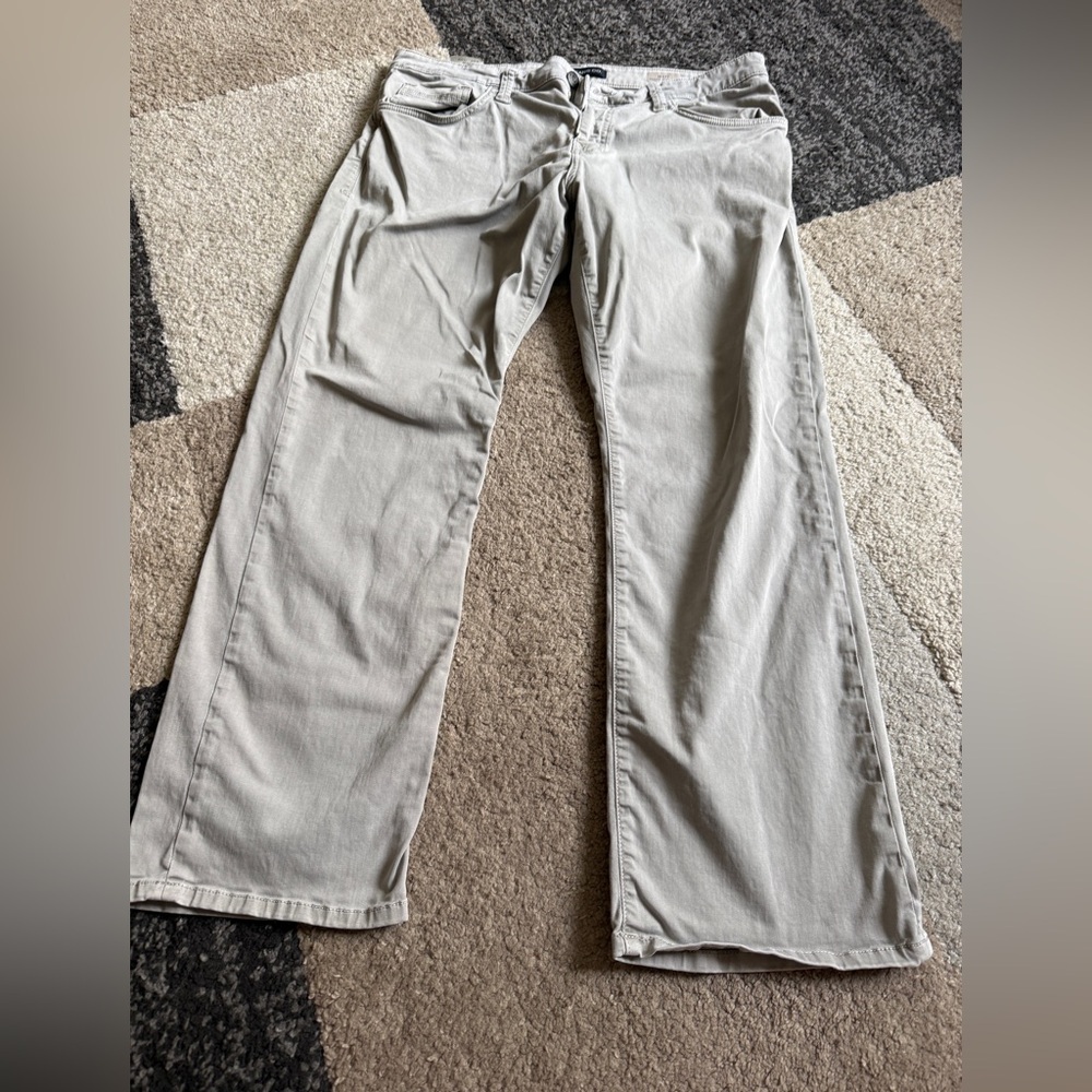 Mavi Matt Relaxed Straight Leg Jeans Mens 36 x 30 Tan Pants